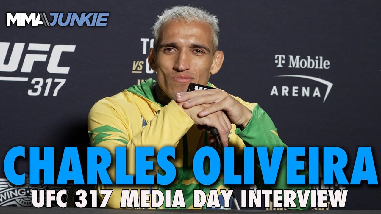 Charles Oliveira: Ilia Topuria is 'going to fold in front of me' in title fight | UFC 317