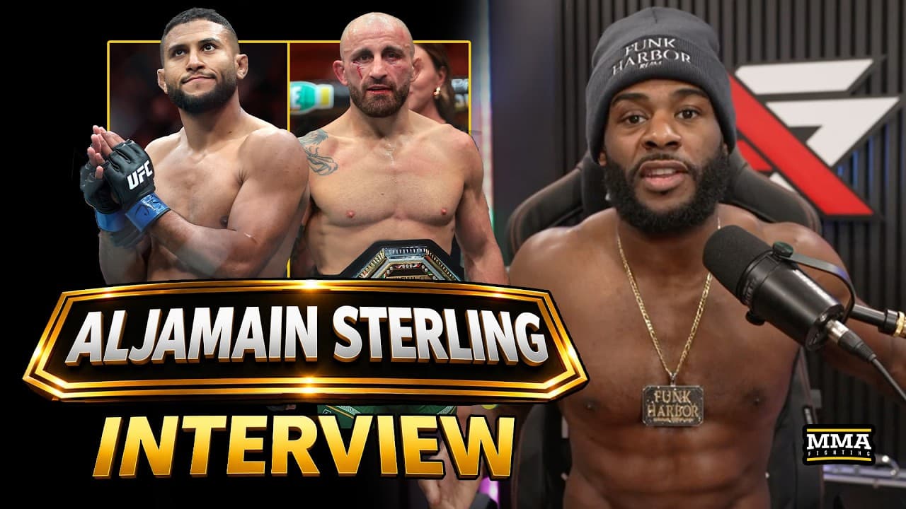 Aljamain Sterling On VIRAL Promo, Youssef Zalal Headliner, Volkanovski vs. Aldo GOAT Debate