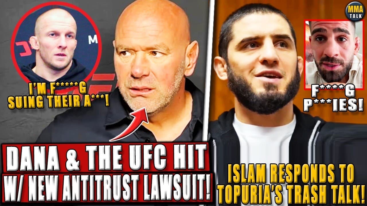 Dana White & the UFC Hit w/ New ANTITRUST Lawsuit;Islam RESPONDS to Topuria's trash talk;Shara-Arman