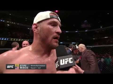UFC 203: Stipe Miocic and Alistair Overeem Octagon Interview