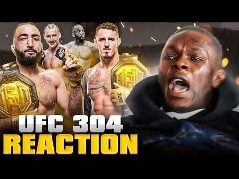 Israel Adesanya Reacts To Belal Muhammad Shocking The World At UFC 304
