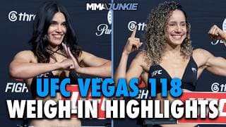 UFC Vegas 118 weigh-in highlights: No misses for return to Meta APEX