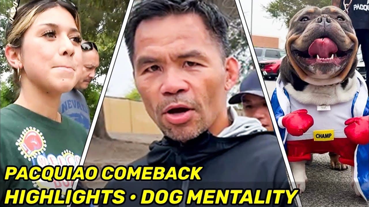 HIGHLIGHTS | Manny Pacquiao COMEBACK DAY 54 • DOG MENTALITY WORKOUT, CHASED BY FANS, FINAL PUSH