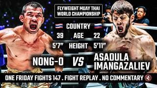 Asadula Imangazaliev is a NIGHTMARE 😤 "The Dagestani Ninja" vs. Nong-O | No Commentary 🔇