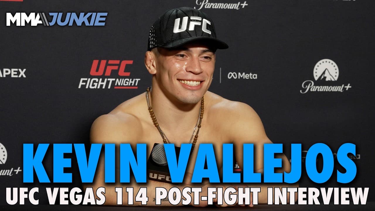 Kevin Vallejos reacts to TKO of Josh Emmett, targets Yair Rodriguez or Brian Ortega | UFC Vegas 114