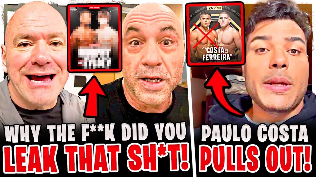 BREAKING! UFC Main Event LEAKED! Paulo Costa PULLS OUT of UFC 326! Joe Rogan REVEALS INFO on Pereira
