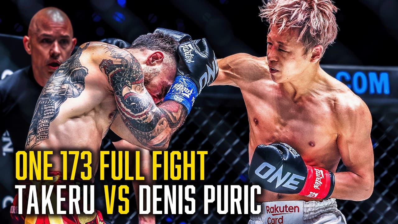 Takeru vs. Denis Puric | ONE 173 Kickboxing Full Fight