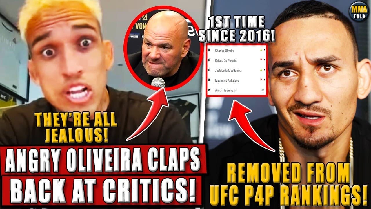 ANGRY Charles Oliveira FIRES BACK at critics of BMF title fight vs Holloway! Dana White on Jon Jones