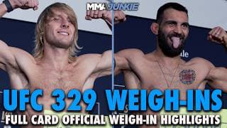 UFC 329 official weigh-in highlights: McGregor vs. Holloway 2, entire card cleared