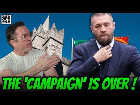 Conor McGregor Drops out of Presidential Race, HAHAHAHA