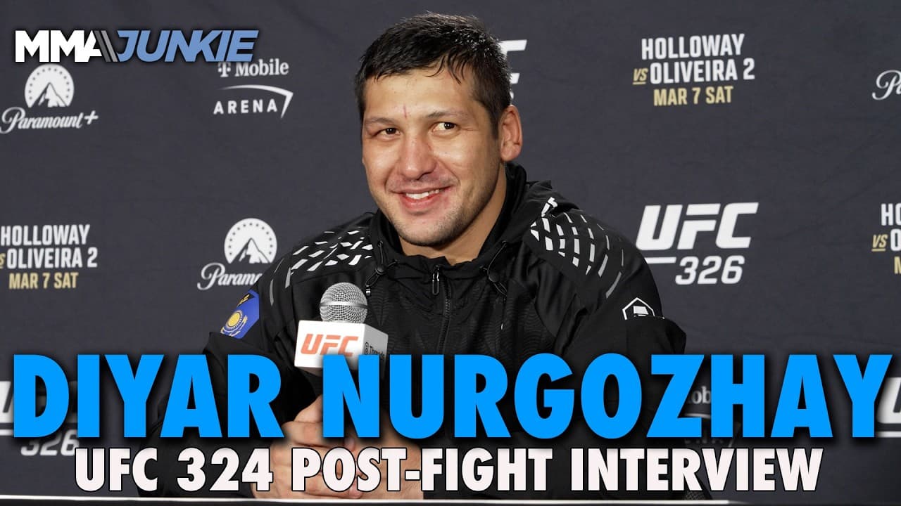 Diyar Nurgozhay clarifies Herb Dean allowing punches after low blow | UFC 326