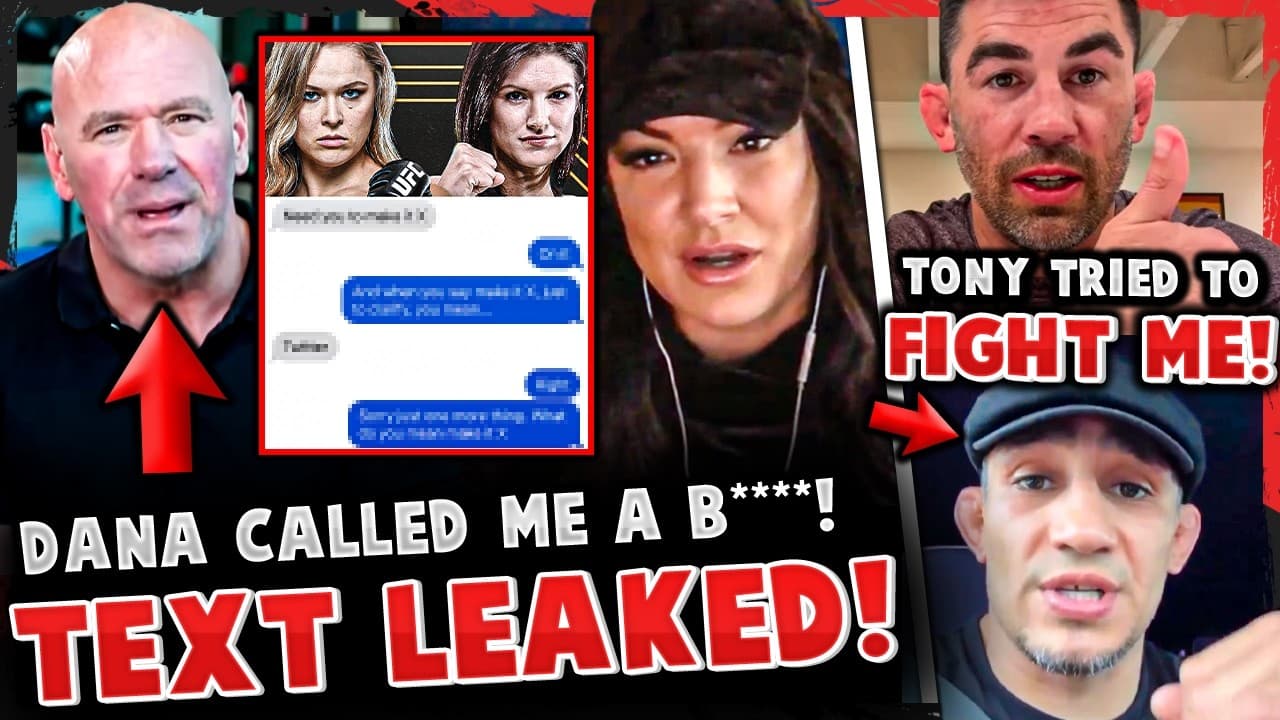 Dana White NASTY TEXT MESSAGE LEAKED to Gina Carano! Tony Ferguson TRIED TO FIGHT Dominick Cruz!?