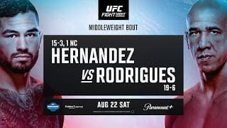 UFC Sacramento: Hernandez vs Rodrigues - August 22nd | Fight Promo