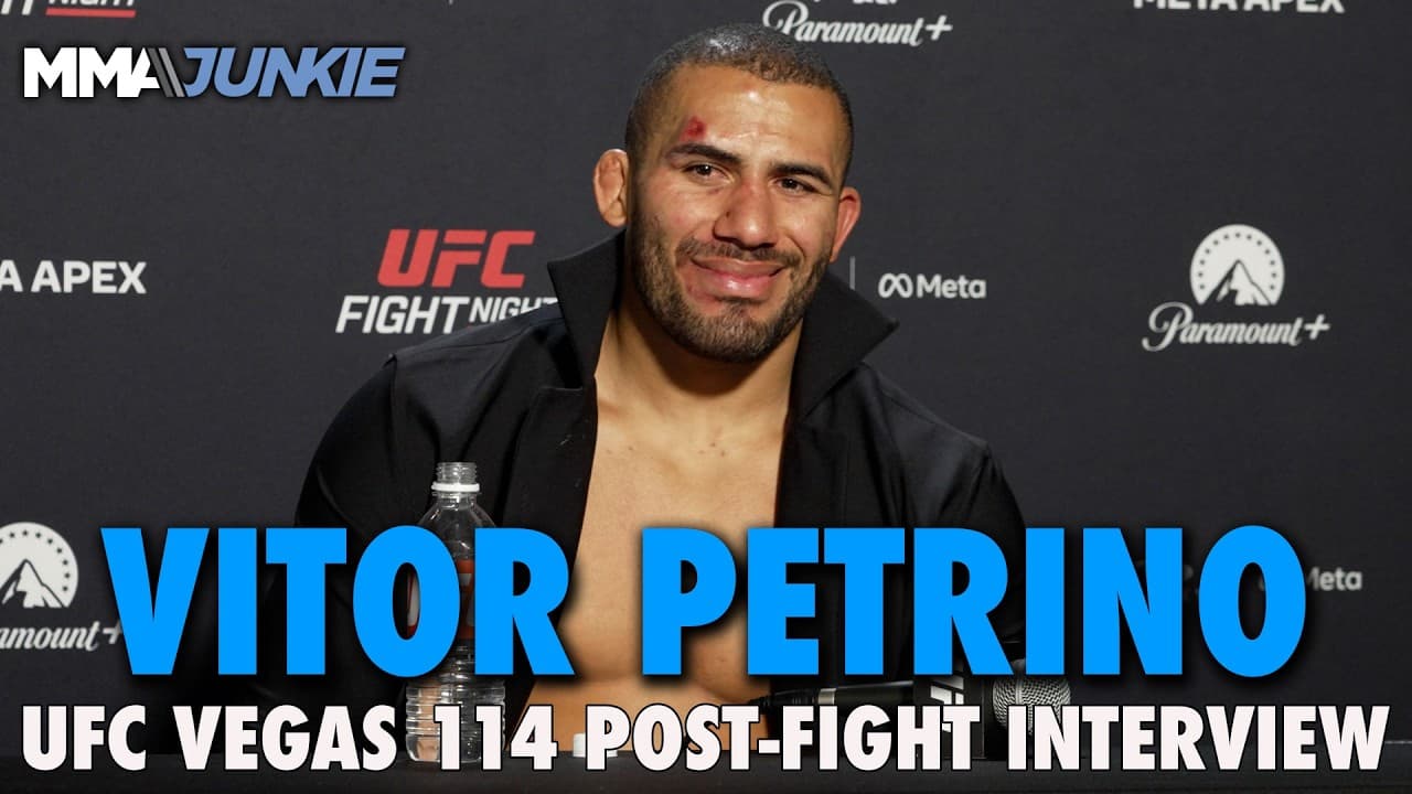 Vitor Petrino calls out Derrick Lewis after bloody war with Steven Asplund | UFC Vegas 114