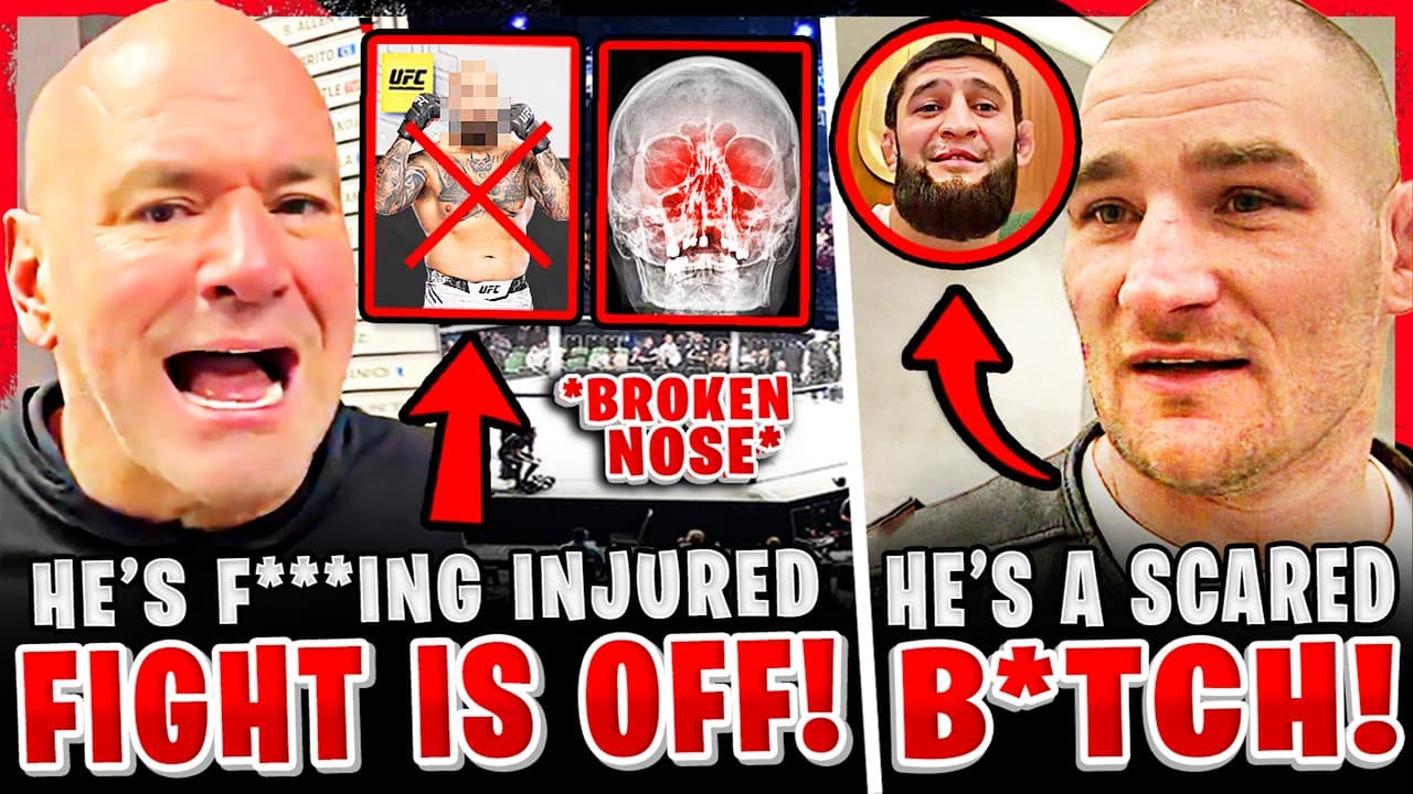BREAKING! UFC Fighter PULLS OUT of fight w/ BROKEN NOSE! Dana White gets CALLED OUT! Sean Strickland