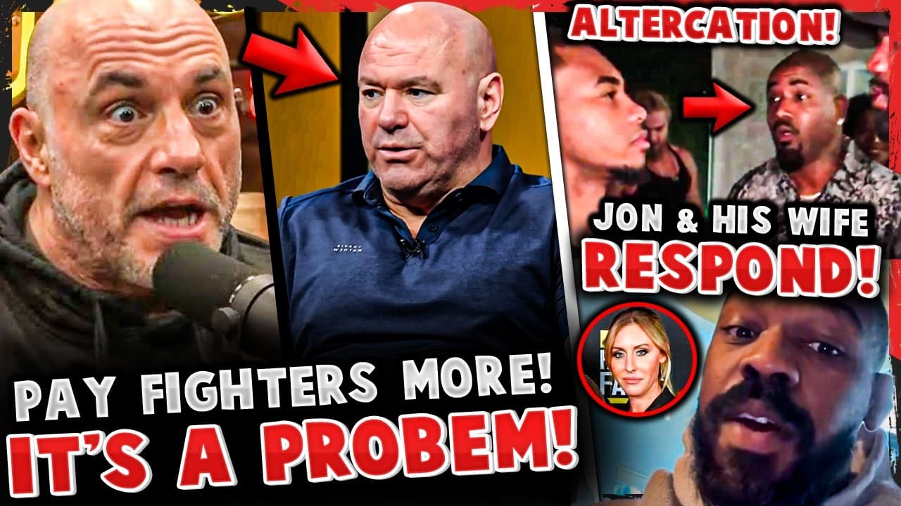 Joe Rogan ARGUMENT for UFC FIGHTER PAY! Jon Jones & WIFE RESPOND to TROLLS! Bobby Green ALTERCATION!