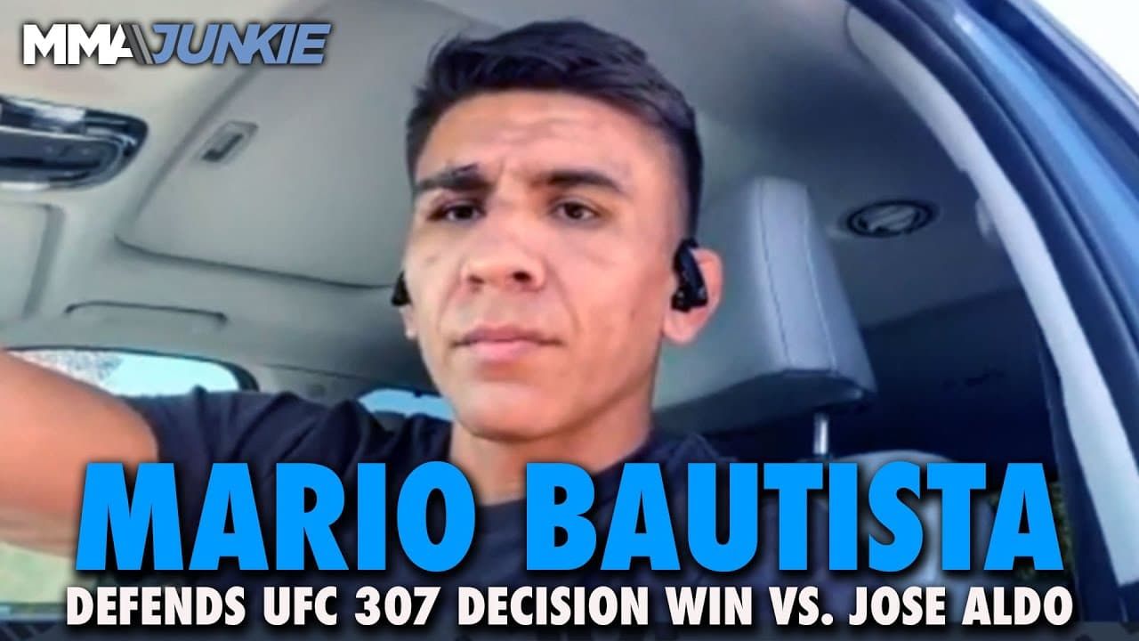 Mario Bautista Explains Why Jose Aldo Also to Blame for Lackluster UFC 307 Fight