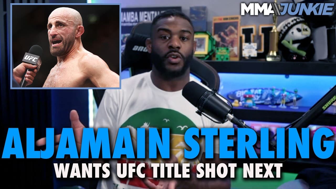 Aljamain Sterling makes case for Alexander Volkanovski's UFC title fight next