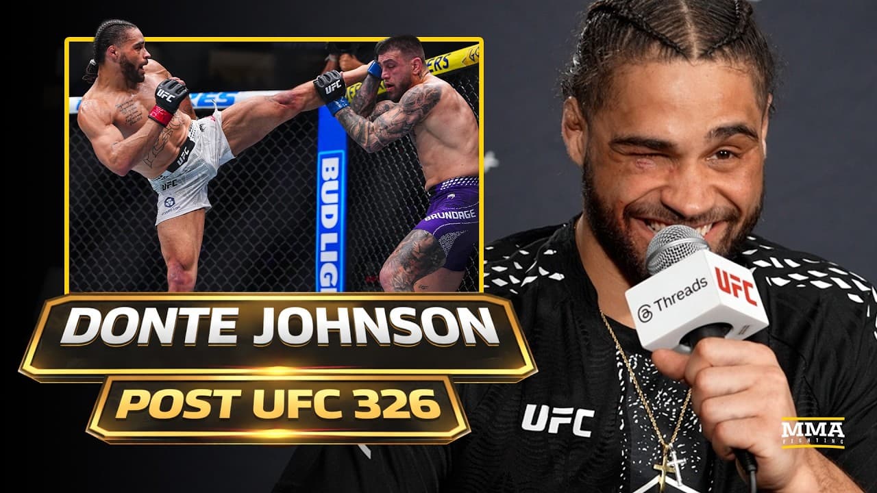 Donte Johnson Reacts To Being First UFC Fight On CBS: 'People Locked Up Watched Me Fight' | UFC 326