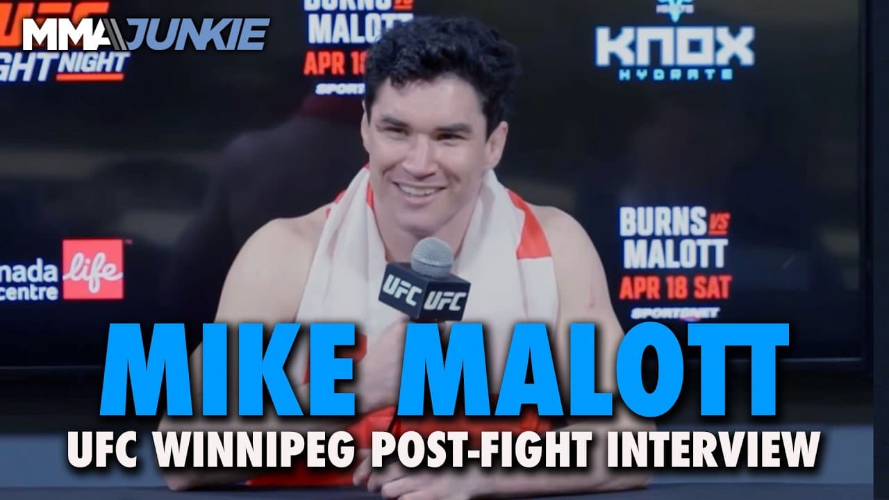 Mike Malott ready for anyone in stacked rankings after retiring Gilbert Burns | UFC Winnipeg