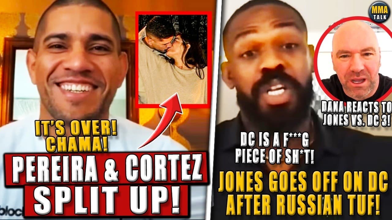 REACTIONS to Alex Pereira & Tracy Cortez SPLIT UP! Jon Jones LOSES IT on Daniel Cormier! Dana REACTS