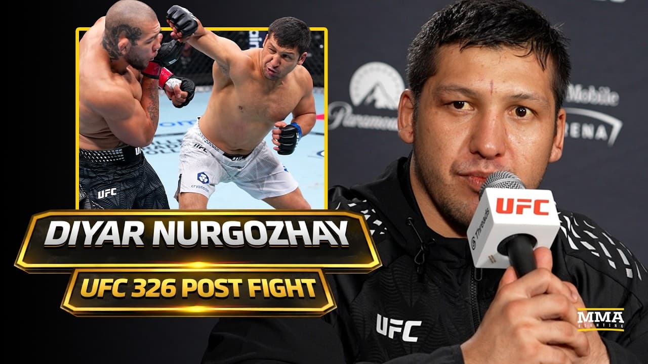 Diyar Nurgozhay Downplays Low Blow Against Rafael Tobais: 'I Hit Him In The Belly Button' | UFC 326