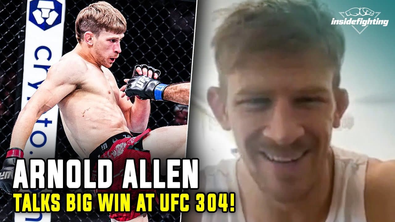Arnold Allen denies Giga Chikadze's spying accusations, wants Yair Rodriguez after UFC 304 win