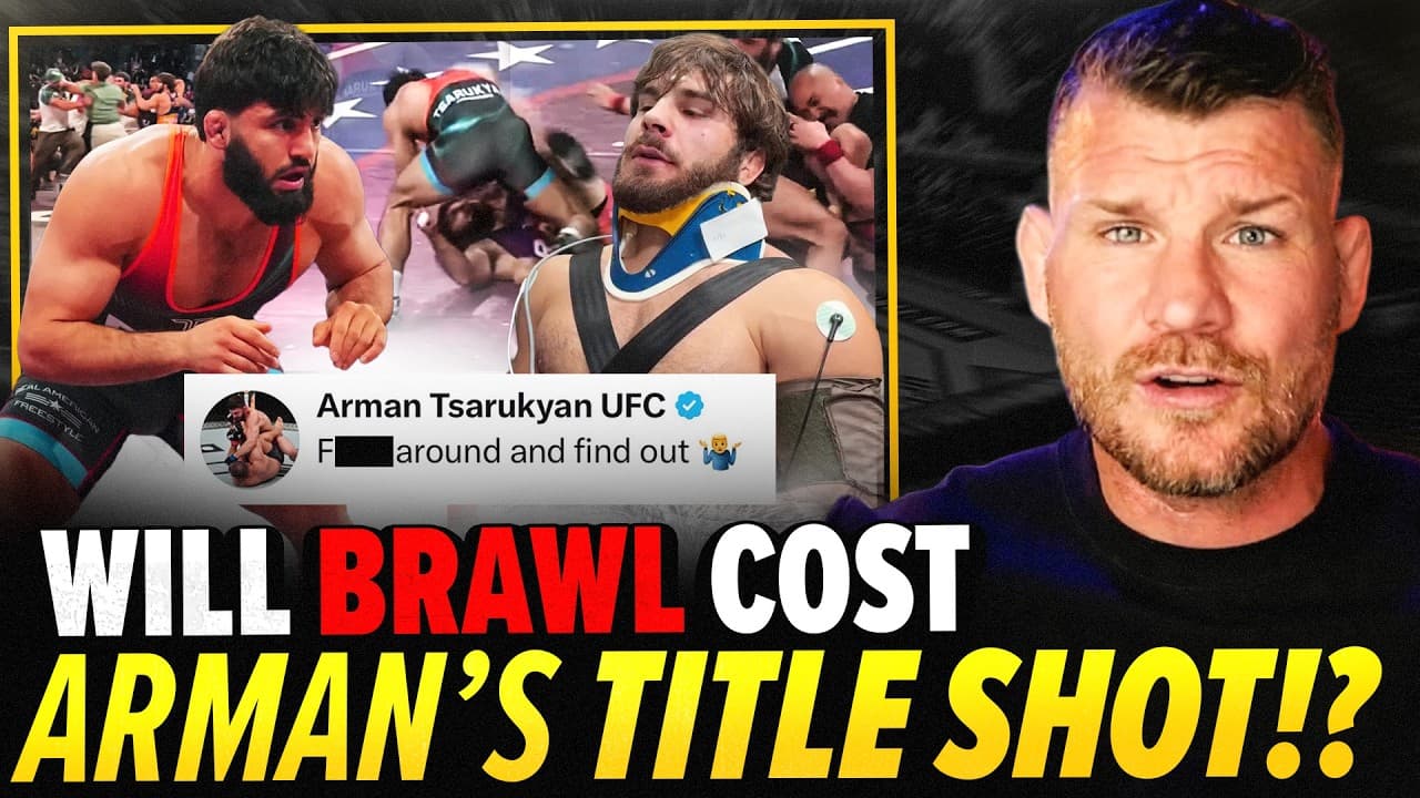 'Did Arman RUIN TITLE SHOT vs Ilia Topuria!?' | Arman Tsarukyan in WILD Brawl! | BISPING REACTS