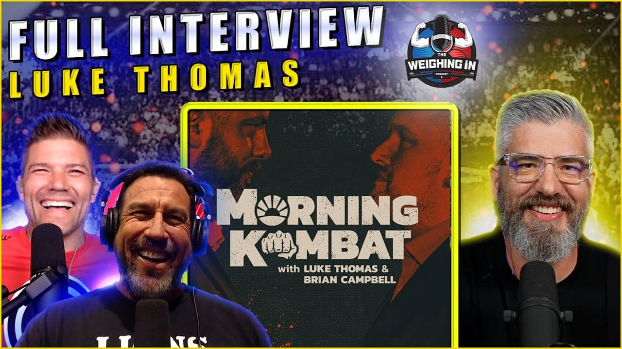 Pereira vs Rountree | Holloway vs Topuria a mistake? | Luke Thomas | WEIGHING IN