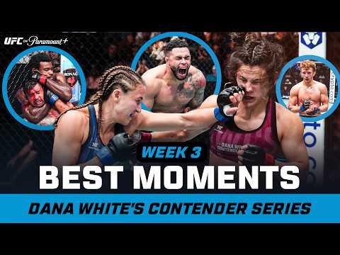 Best Moments from Dana White's Contender Series Week 3 | Highlights & Contracts