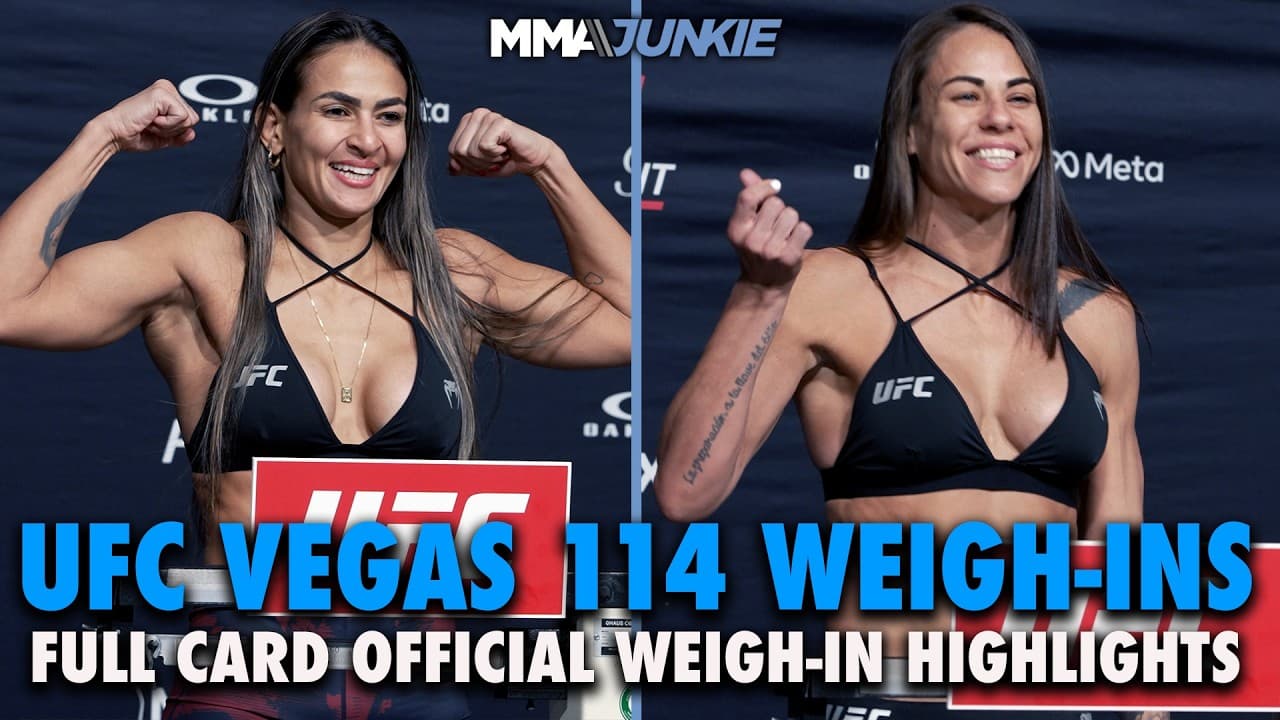 UFC Vegas 114 weigh-in highlights: Full 14-fight lineup official