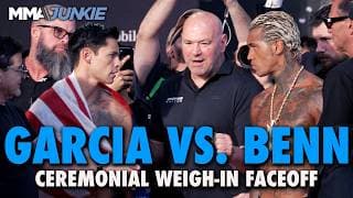 Ryan Garcia bounces as Conor Benn stays stoic at final faceoff
