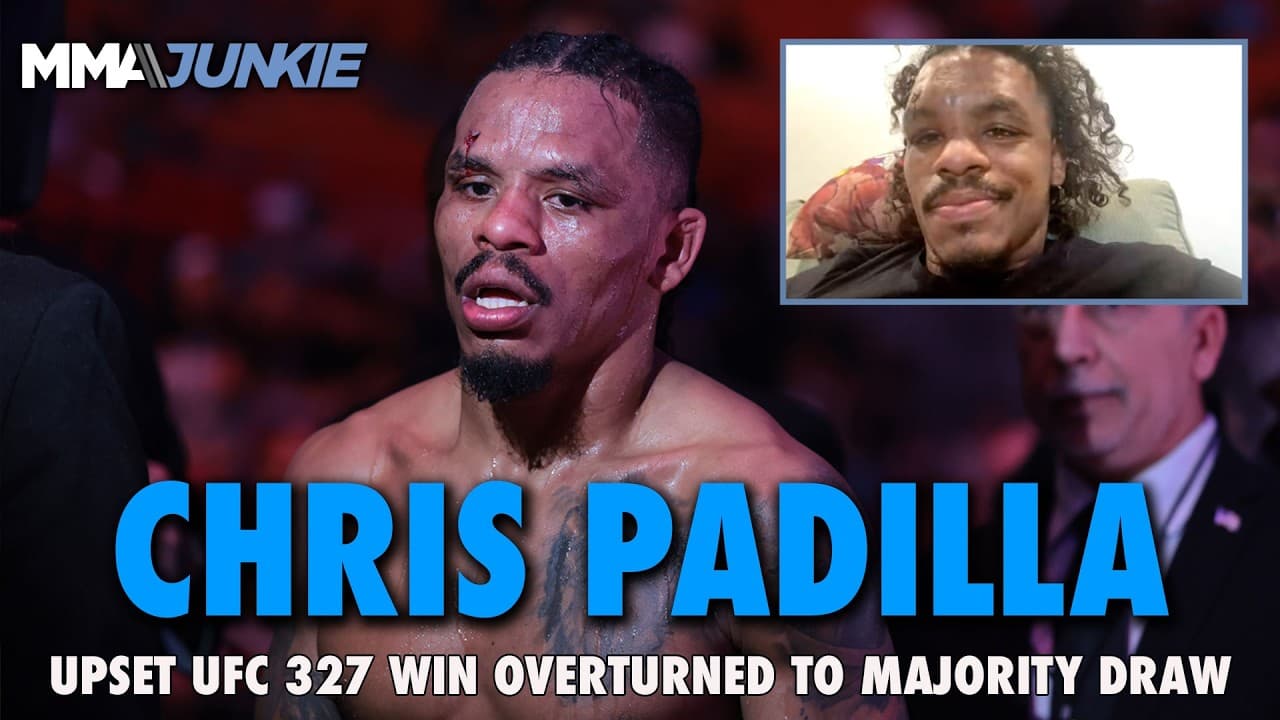 Chris Padilla reacts to UFC 327 win being overturned after Bruce Buffer error