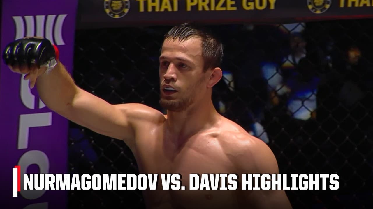 Usman Nurmagomedov submits Alfie Davis at PFL #RoadToDubai | ESPN MMA