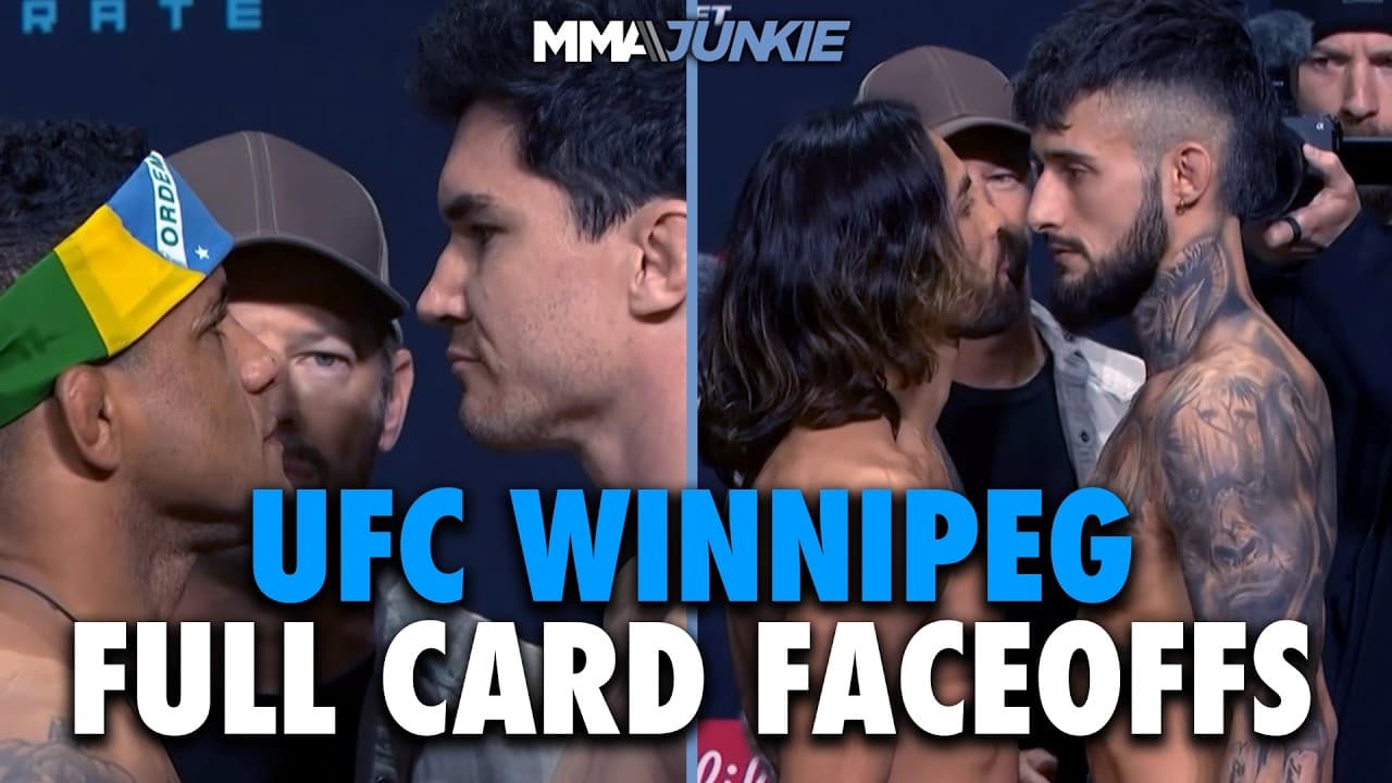 UFC Winnipeg full card final faceoffs: Gilbert Burns vs. Mike Malott