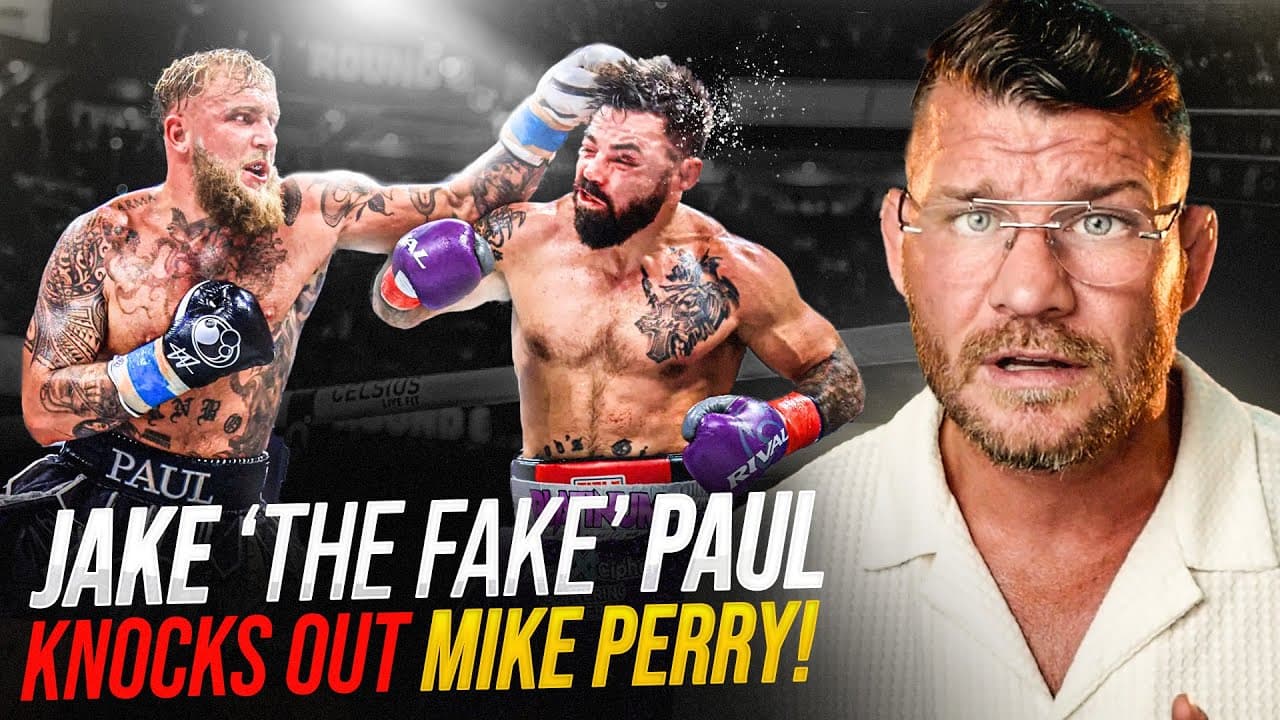 BISPING reacts: Jake 'THE FAKE' Paul KNOCKS OUT Mike Perry!?
