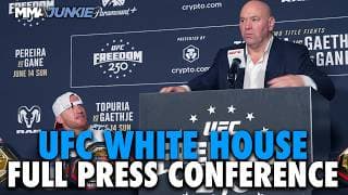 Dana White, Ilia Topuria, Ciryl Gane react to INSANE UFC White House | Full press conference