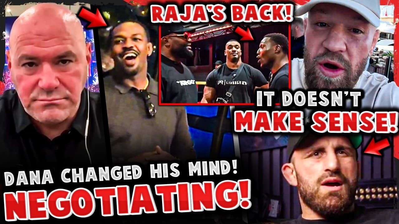 Jon Jones REVEALS NEGOTIATIONS w/ Dana White! RAJA RETURNS TO STREAM! Conor RESPONDS to Volk!