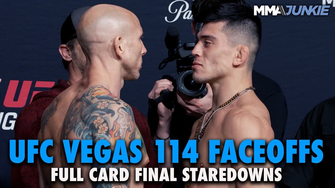 UFC Vegas 114 full card final faceoffs: Josh Emmett vs. Kevin Vallejos