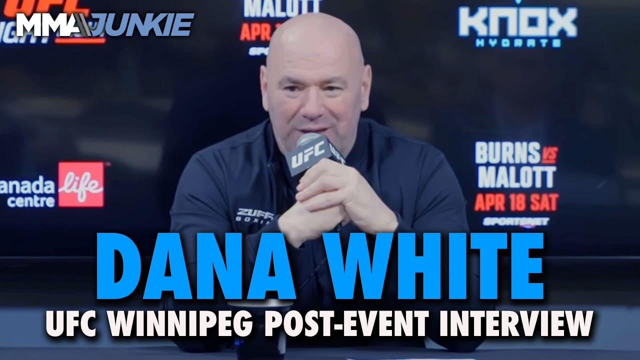 Dana White reacts to Gilbert Burns retirement, Carlos Ulberg's ACL tear, more | UFC Winnipeg