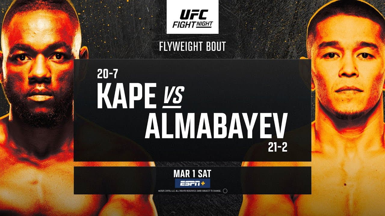 UFC Vegas 103: Kape vs Almabayev - February 22nd | Fight Promo