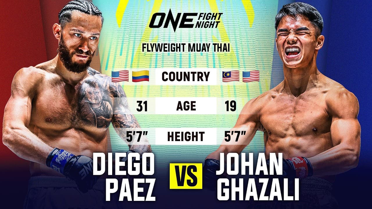 Underdog DOMINATION 🐺🔥 Diego Paez vs. Johan Ghazali | Muay Thai Full Fight