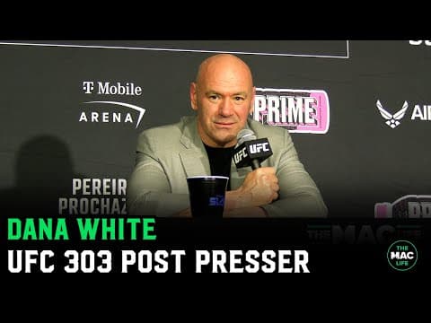 Dana White reacts to Alex Pereira KO: “He's a monster" | UFC 303 Post Press Conference