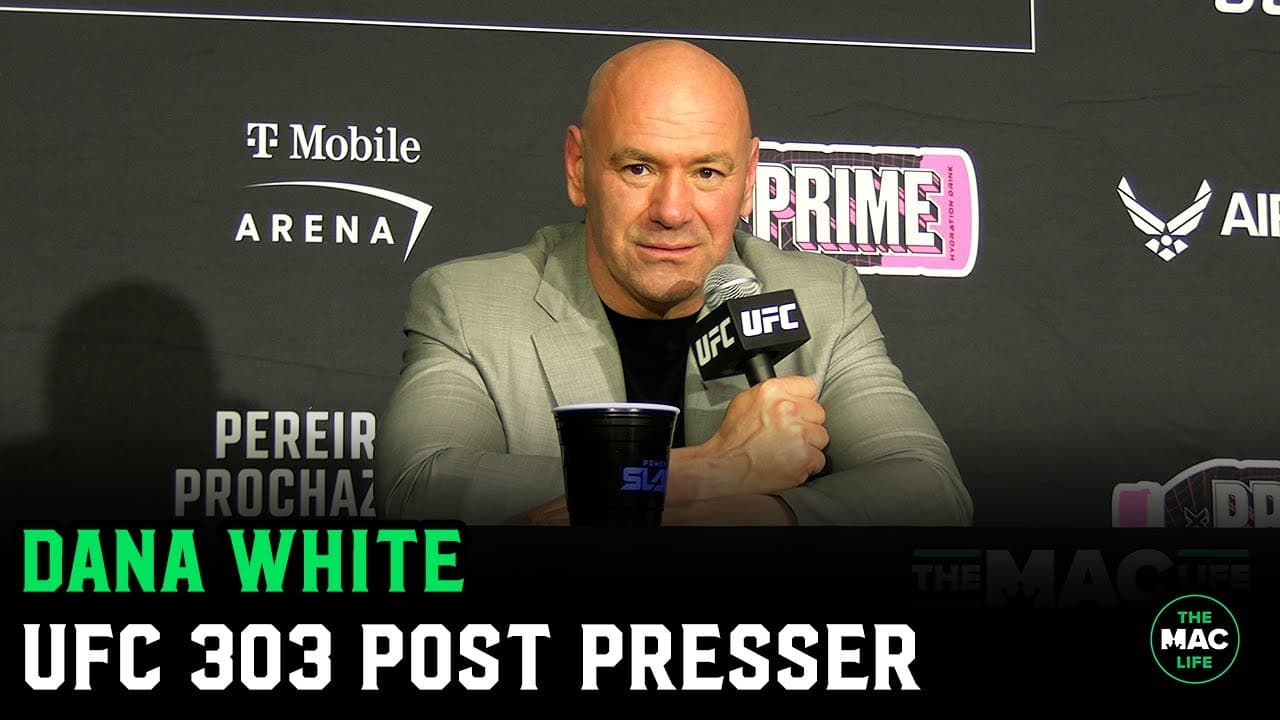 Dana White reacts to Alex Pereira KO: “He's a monster" | UFC 303 Post Press Conference