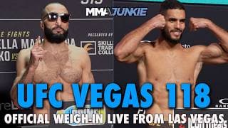 UFC Vegas 118: Muhammad vs. Bonfim official weigh-in live stream | Fri. 12 p.m. ET