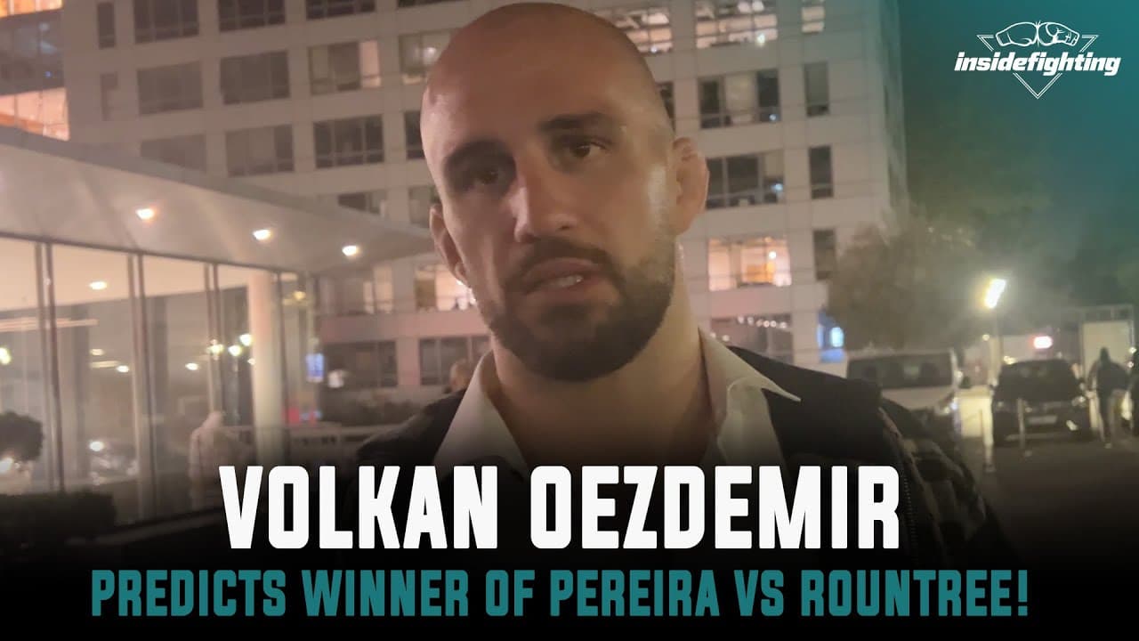 Volkan Oezdemir says Khalil Rountree needs to fight Alex Pereira on the ground if he wants to win