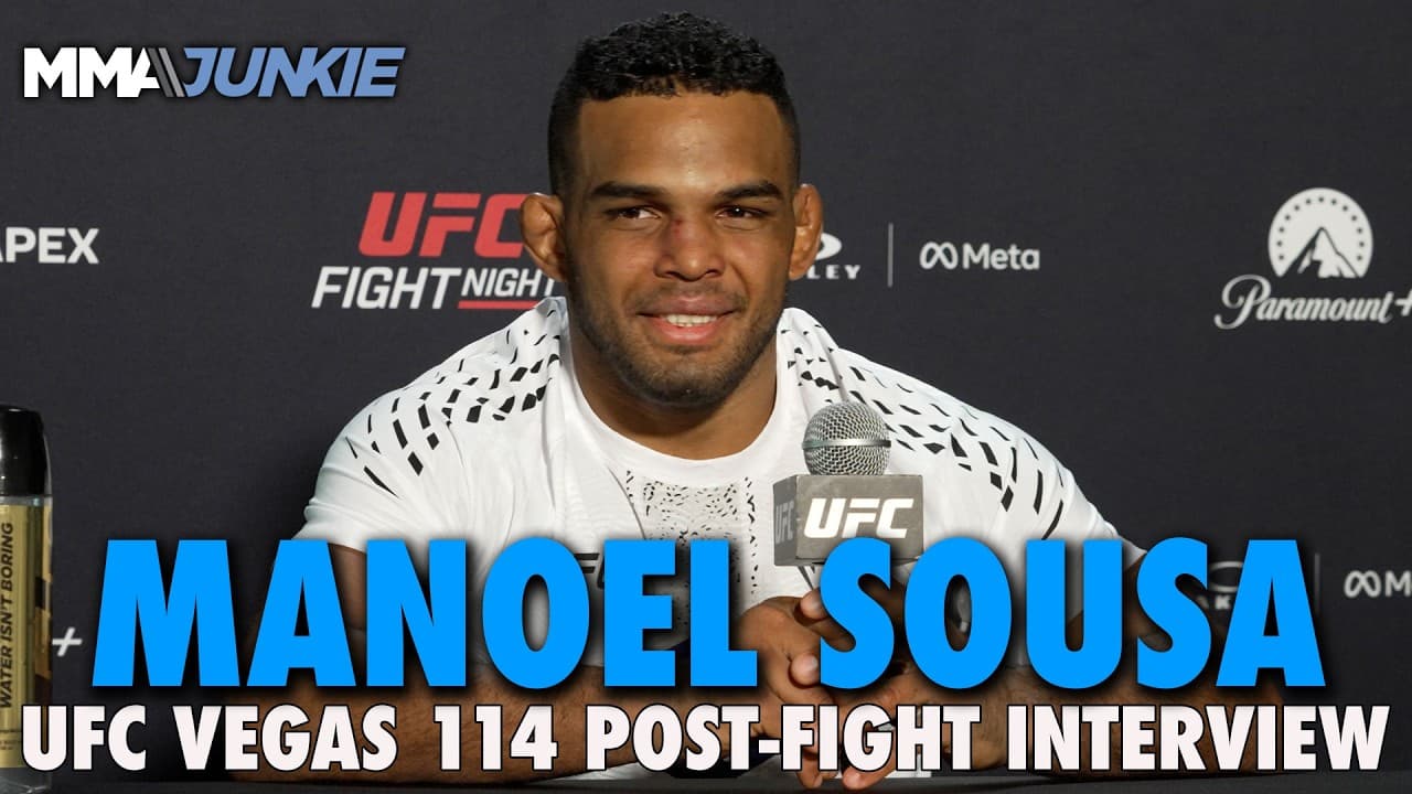 Manoel Sousa says eye poke fuelled vicious KO of Bolaji Oki | UFC Vegas 114