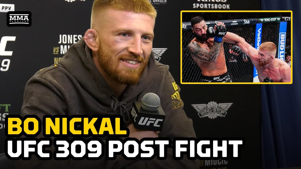 Bo Nickal Reacts To Boos After Win Over Paul Craig At UFC 309 | MMA Fighting