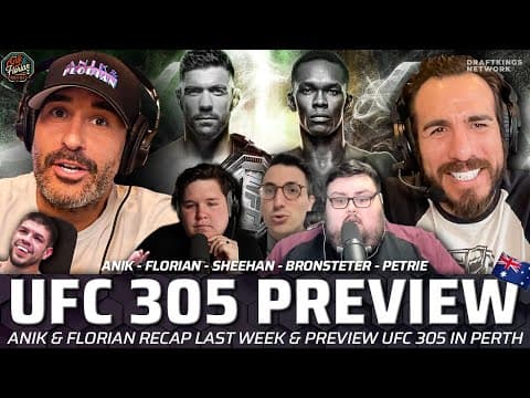 🔴 UFC 305 Preview with Aaron Bronsteter & Sean Sheehan - Du Plessis vs Adesanya Picks | A&F. 505