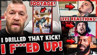 Conor McGregor RELEASES NEW INFO + FOOTAGE of INJURY! LIVE REACTIONS to Conor's INJURY! UFC 329